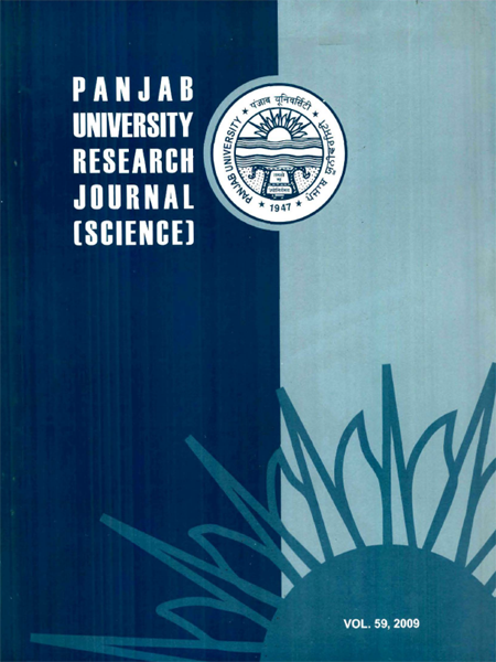 PU Research Journal Science - 59 / 2009