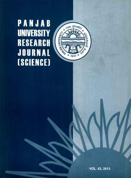 PU Research Journal Science - 63 / 2013