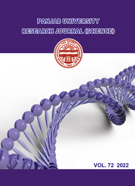 PU Research Journal Science - 72 / 2022
